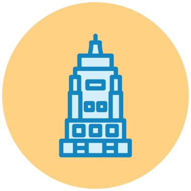 Modern yapı simgesinin vektör illüstrasyonu