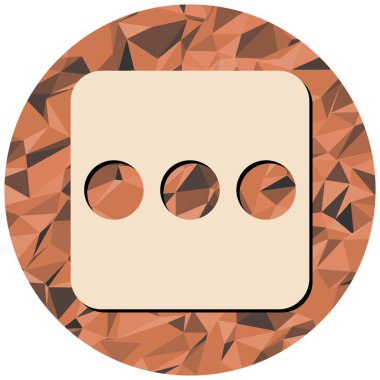 zar simgesi, vektör illüstrasyonu basit tasarım