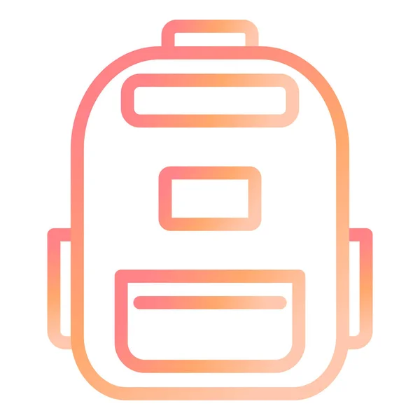 Rucksack Web Symbol Einfache Illustration — Stockvektor