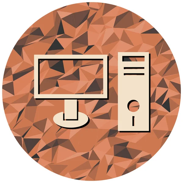 Bilgisayar. Web simgesi basit illüstrasyon