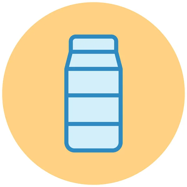 ボトルアイコンベクトルイラストシンプルなデザイン — ストックベクタ