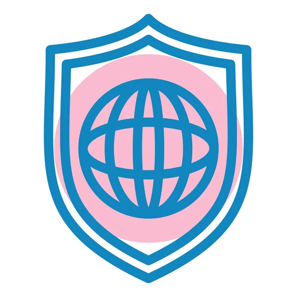 kalkan simgesi, vektör illüstrasyonu