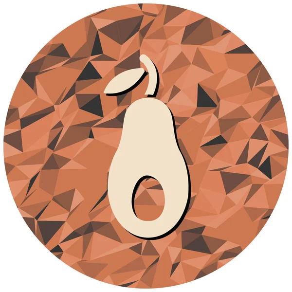 Bir armut simgesinin vektör illüstrasyonu