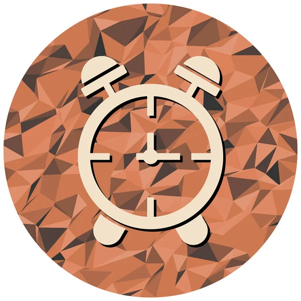 Çalar saat simgesi. Web için düz zaman izleme vektör simgeleri çizimi