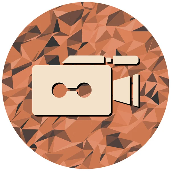 video kamera ikonu vektör illüstrasyonu