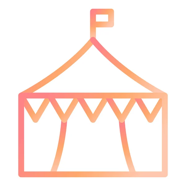 Tent Modern Icon Vector Illustration — Stock Vector