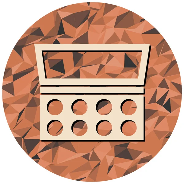 Bir oyun simgesinin düz dizaynının vektör çizimi