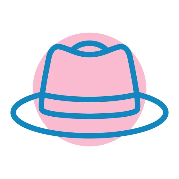 Sombrero Icono Web Ilustración Simple — Vector de stock