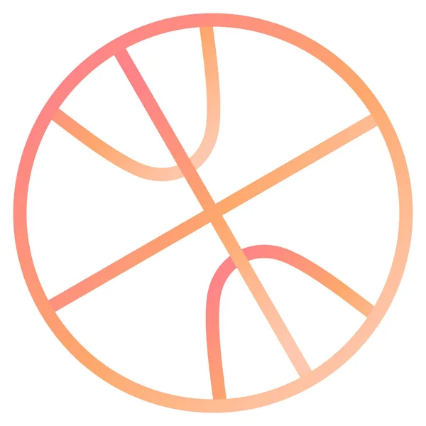 Basketball Modern Icon Vector Illustration — Vector de stock