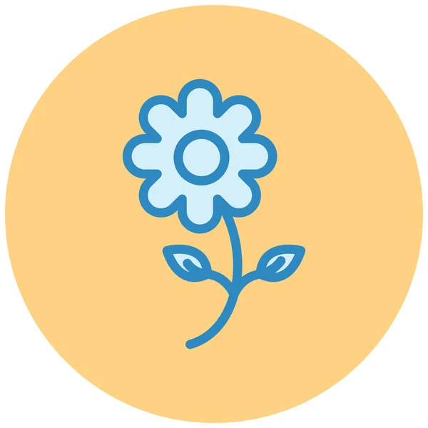 Flor Icono Web Ilustración Simple — Archivo Imágenes Vectoriales