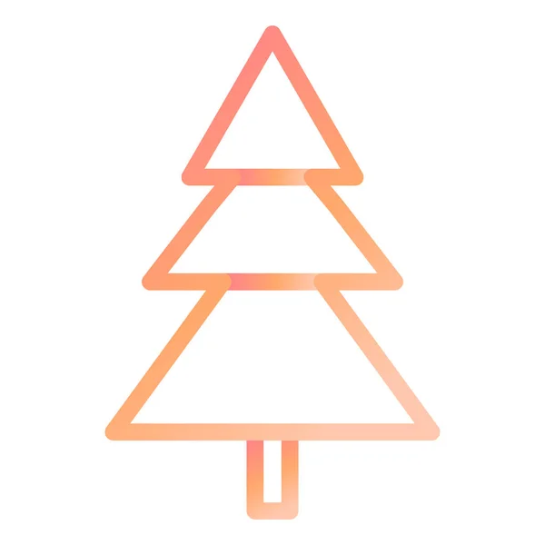 Weihnachtsbaum Einfaches Design — Stockvektor