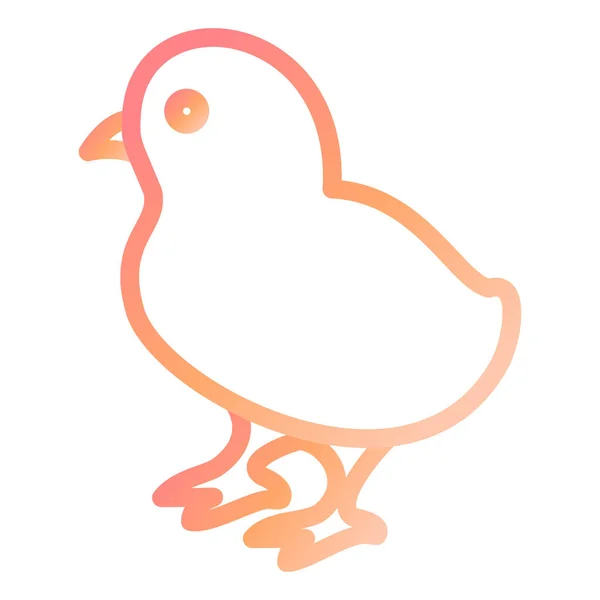 Chick Icon Vector Illustration — Stock Vector