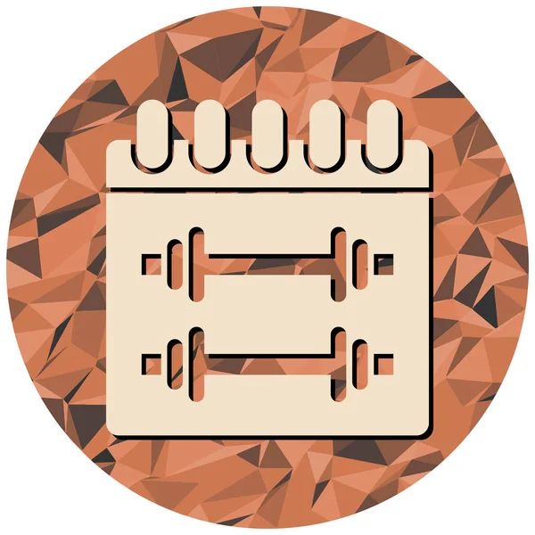 Bir takvim simgesinin illüstrasyonu