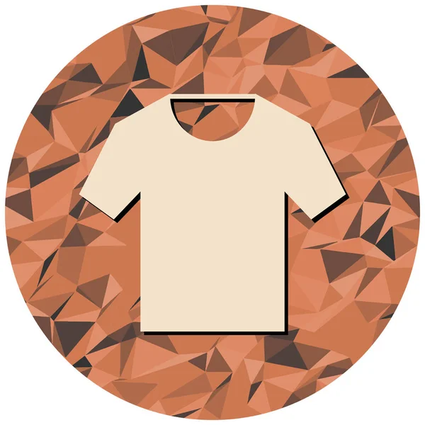 T-Shirt simgesi. düz tasarım stili.