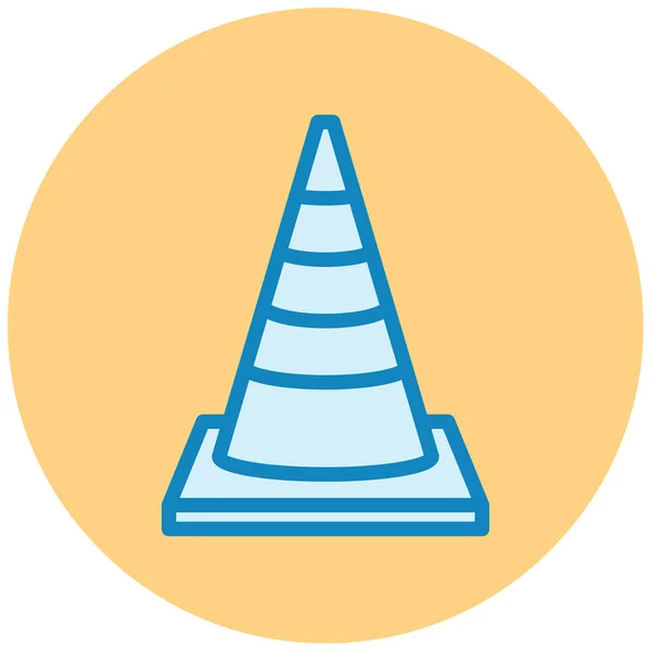 Cone Web Icon Simple Illustration — Stock Vector