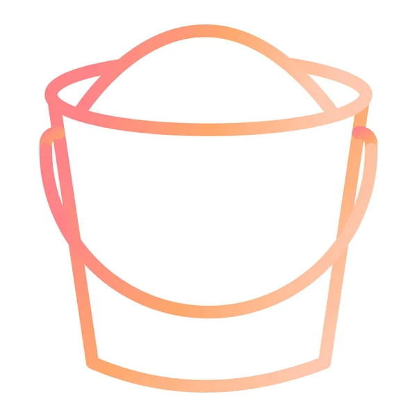 Cubo Icono Web Ilustración Simple — Vector de stock