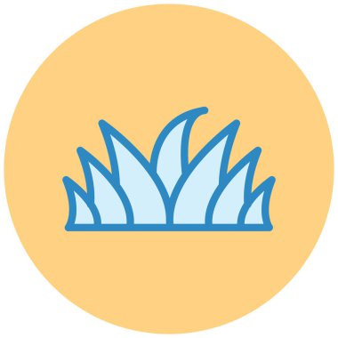 Bir nilüfer ikonunun vektör çizimi