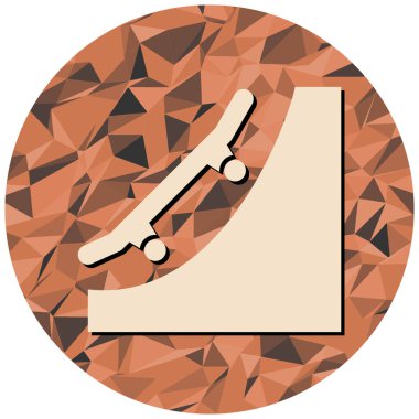 Modern simge işaretinin vektör illüstrasyonu.