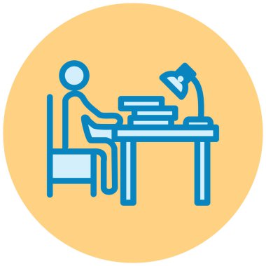 ofis masası vektör simgesi