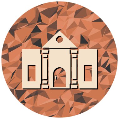 Ev. Web simgesi basit illüstrasyon