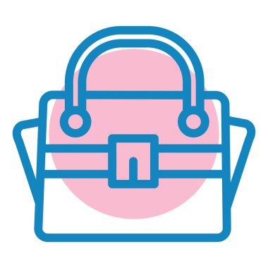 Çanta. Web simgesi basit illüstrasyon