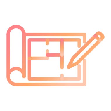 Şablon simgesinin vektör illüstrasyonu