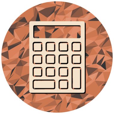 Hesap makinesi simgesi. Düz dizayn. vektör illüstrasyonu.