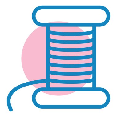 İplik. Web simgesi basit illüstrasyon