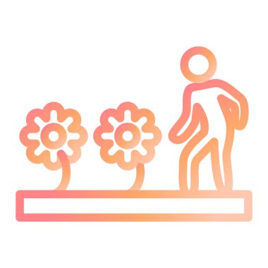 Bir kadın ve erkeğin vektör çizimi