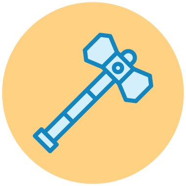 Çekiç. Web simgesi basit illüstrasyon