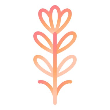 Lavanta. Web simgesi basit illüstrasyon