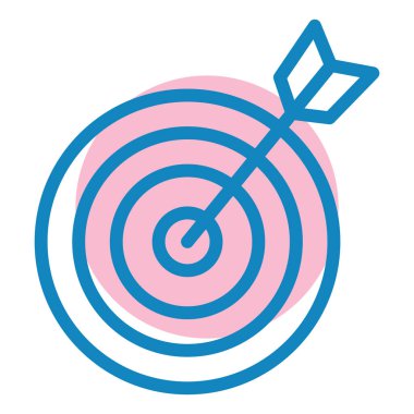 Hedef. Web simgesi basit illüstrasyon