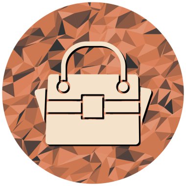 Çanta. Web simgesi basit illüstrasyon