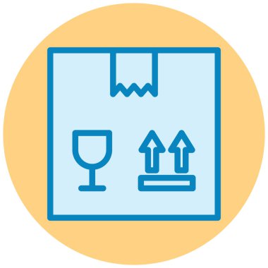 Kutu. Web simgesi basit tasarım