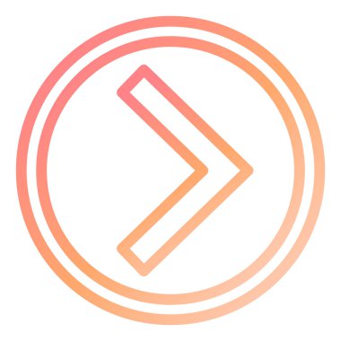 Sağ sembol. Web simgesi basit illüstrasyon