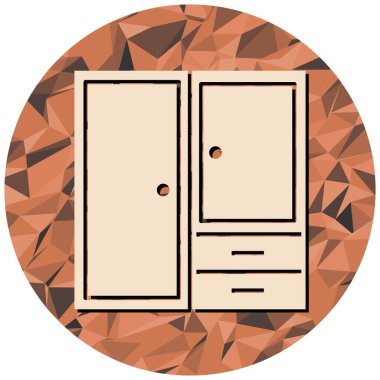 Modern ve moda simgesinin vektör illüstrasyonu