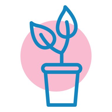 Bitki. Web simgesi basit tasarım