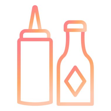 Ketçap. Web simgesi basit illüstrasyon