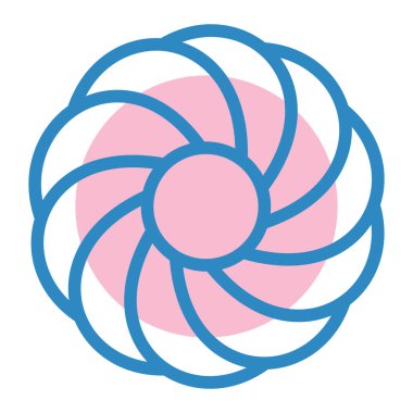 Çiçek. Web simgesi basit illüstrasyon