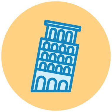 pisa. Web simgesi basit illüstrasyon