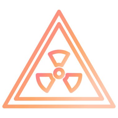 Biyolojik tehlike sembolü. vektör illüstrasyonu