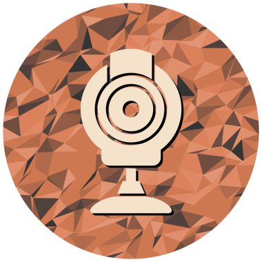 Webcam kutsal kişilerin resmi. Vektör çizim