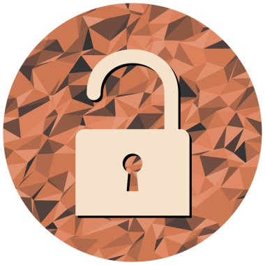 asma kilit ikon vektör çizimi