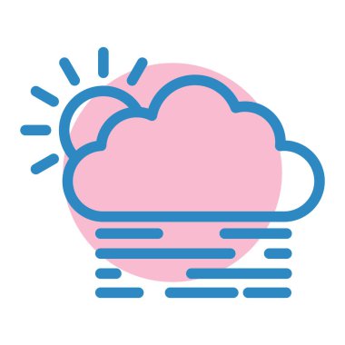 Hava durumu. Web simgesi basit illüstrasyon