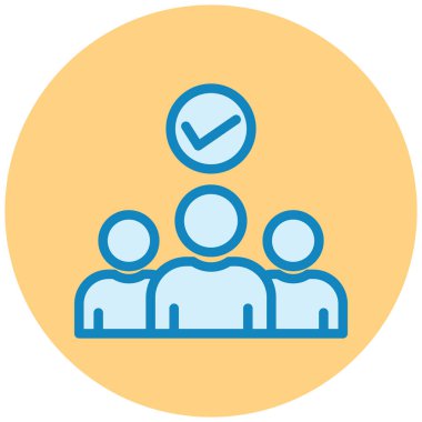 iş takımı düz vektör simgesi