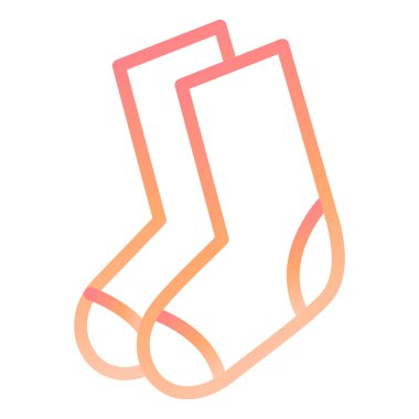 Çorap. Web simgesi basit illüstrasyon