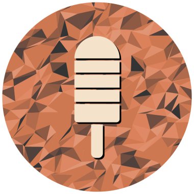 Dondurma ikonu. vektör illüstrasyonu