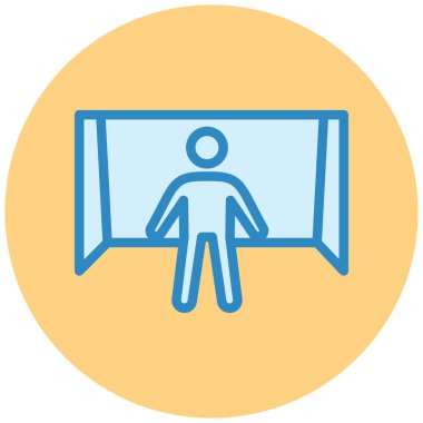 Sancaklı bir adamın vektör illüstrasyonu