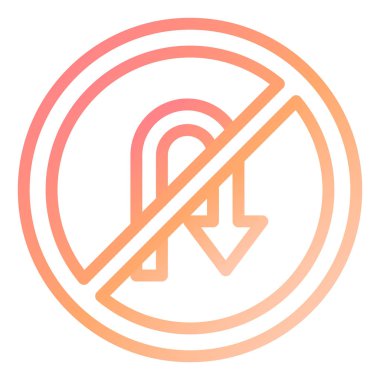 u döndürme simgesi yok, vektör çizimi basit tasarım