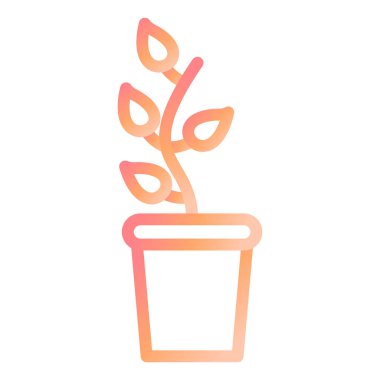 Bitki. Web simgesi basit tasarım